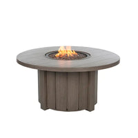 Trevi 50 Round Aluminum Fire Pit with Lid 55,000 BTU Fire Table