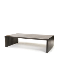 Bari Aluminum Coffee Table Outdoor Patio Rust Proof Modern Table