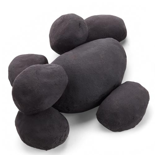 Ceramic Fiber River Rock Fire Pit Media
