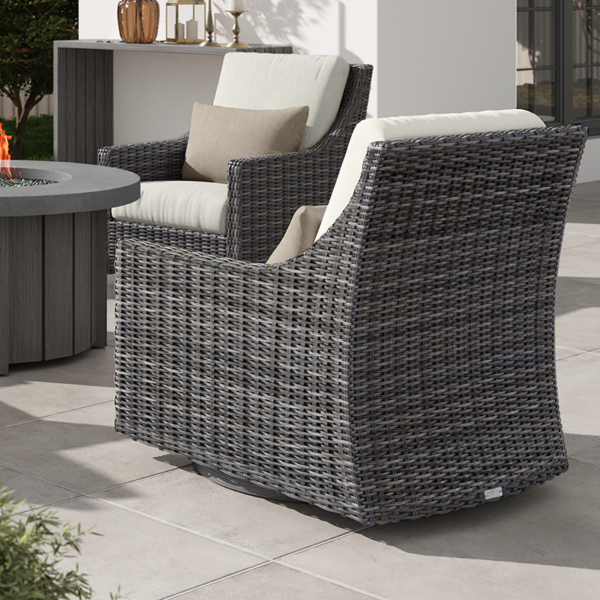 Avallon High Back Club Swivel Glider