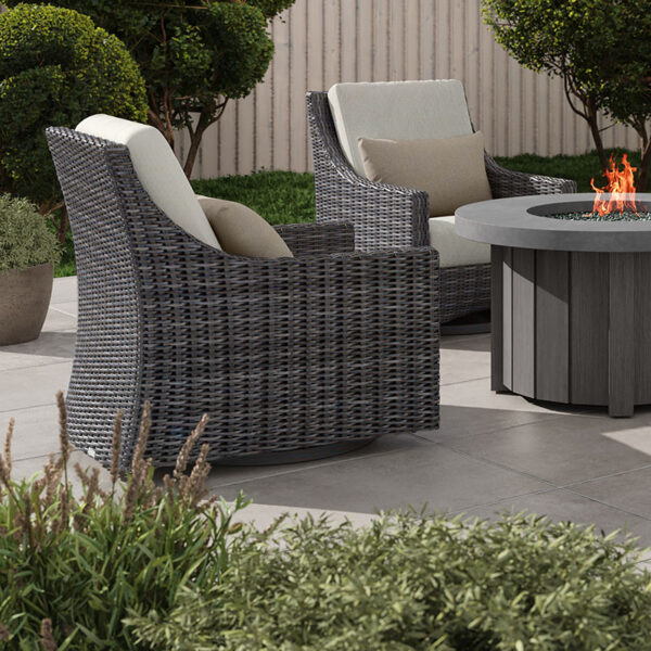 Avallon High Back Club Swivel Glider