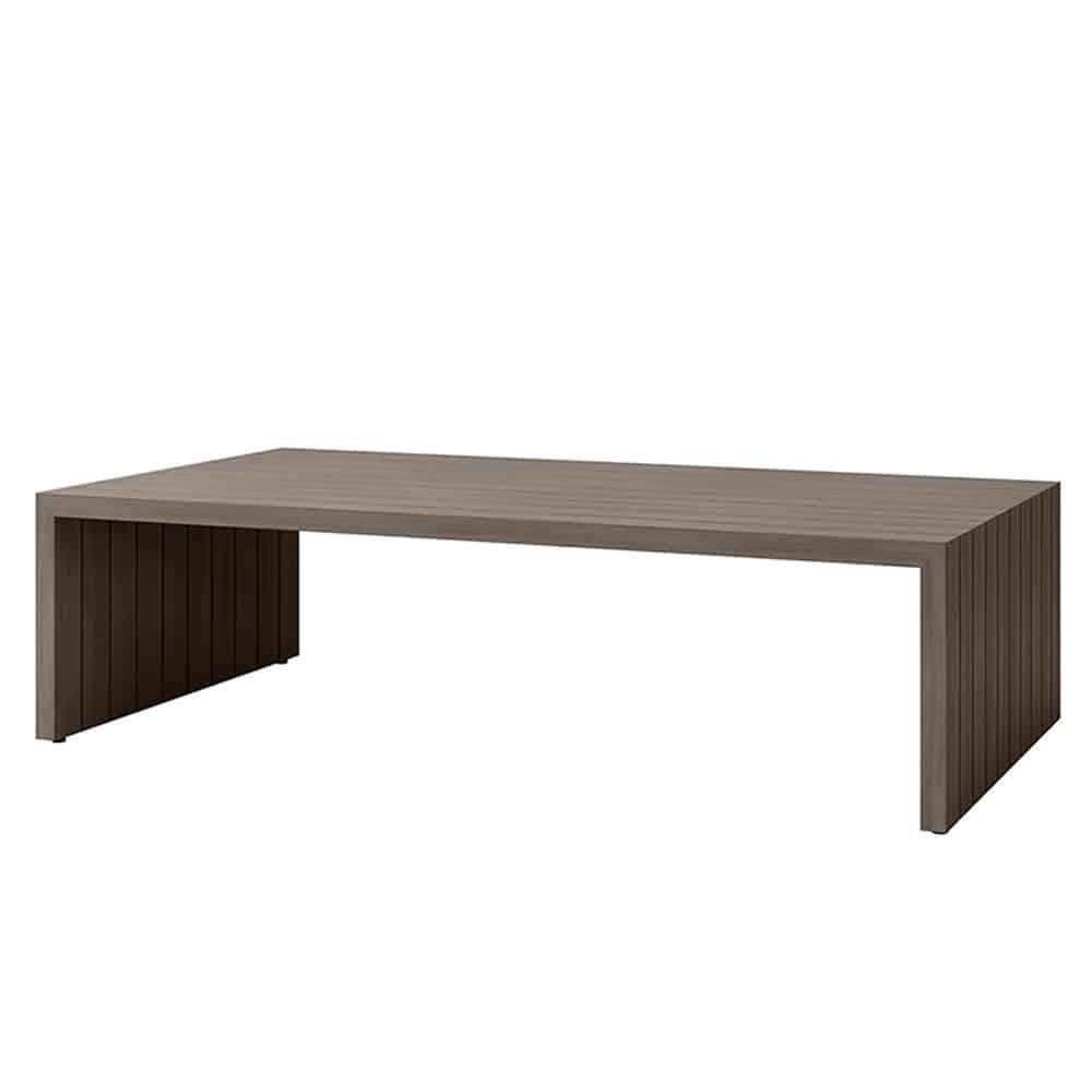 Bari Aluminum Coffee Table Outdoor Patio Rust Proof Modern Table