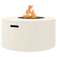 BELLINO Round Fire Pit with Lid