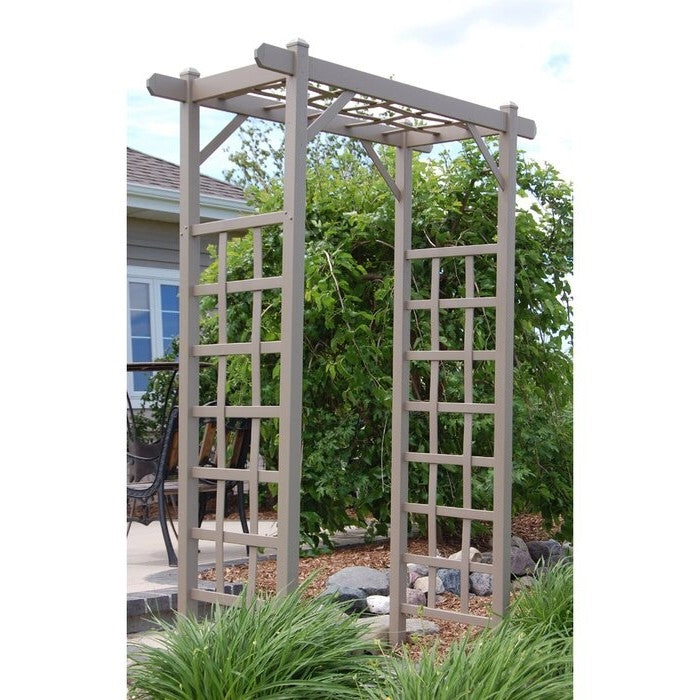 Vinyl Arbor Tan Mocha 85" Tall