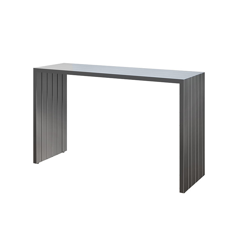 Bari Console Counter Height Table Outdoor Aluminum Patio Bar Table
