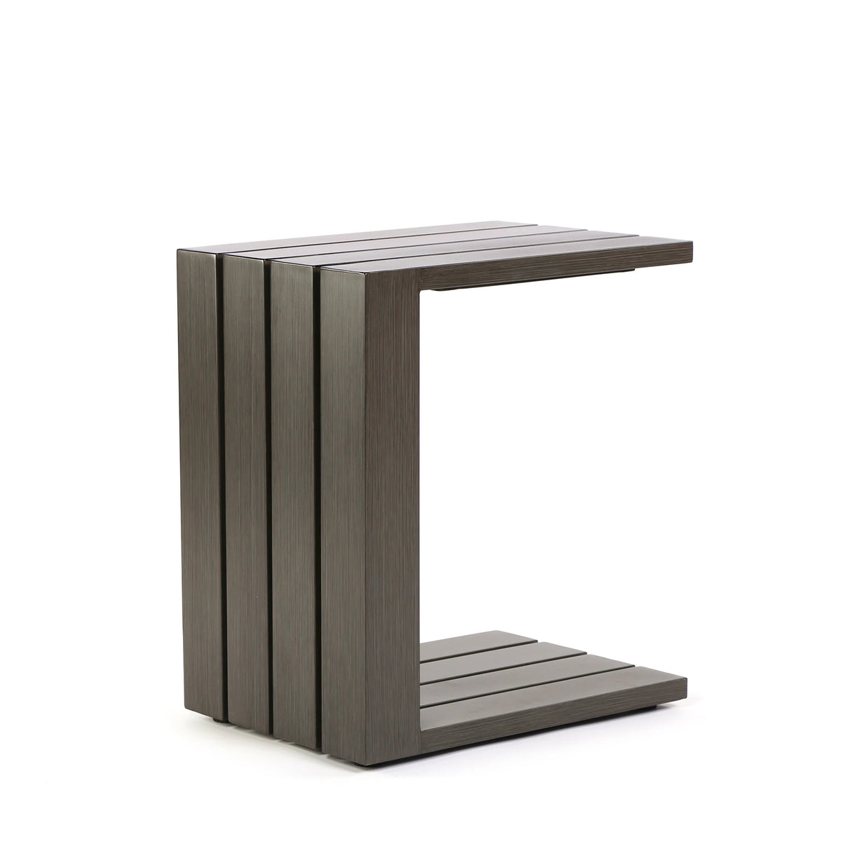 Bari Aluminum C Table Outdoor Patio Rust Proof Modern Side Table