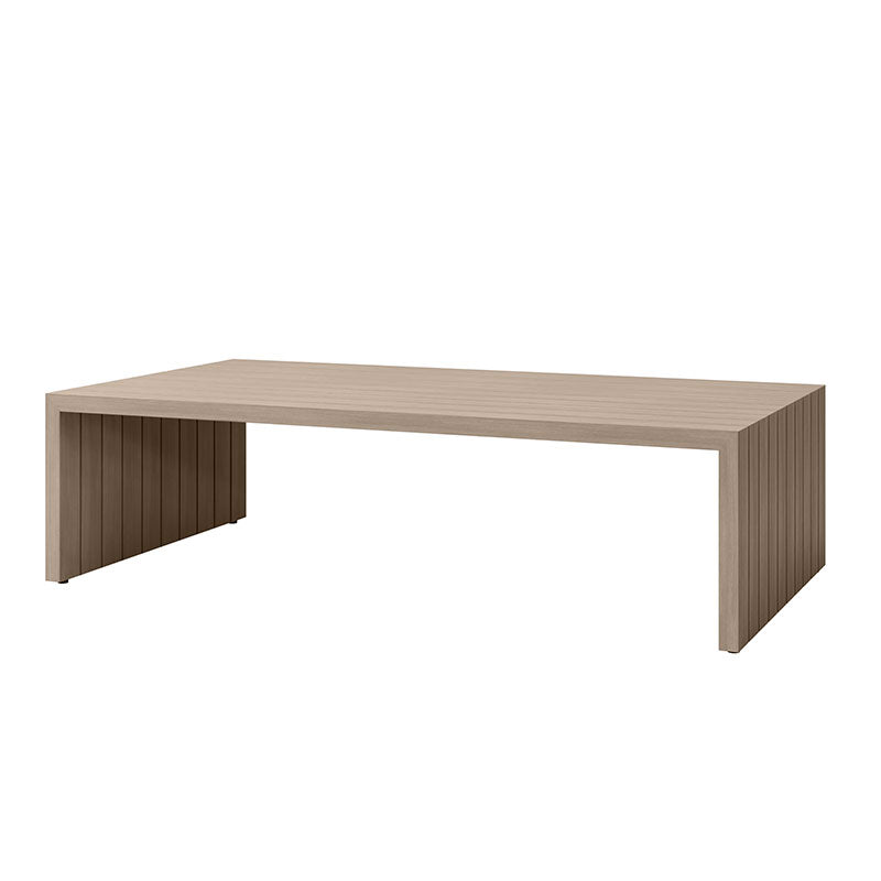 Bari Aluminum Coffee Table Outdoor Patio Rust Proof Modern Table