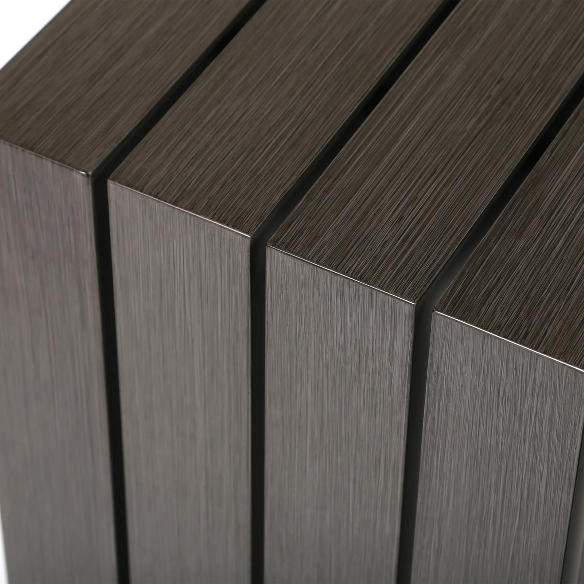 Bari Aluminum End Table Outdoor Patio Rust Proof Modern Side Table