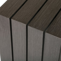 Bari Aluminum End Table Outdoor Patio Rust Proof Modern Side Table