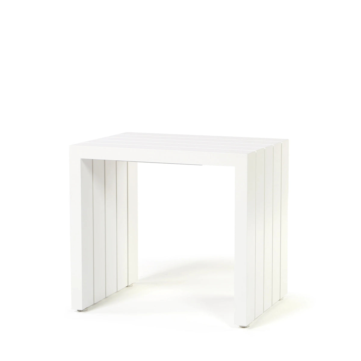 Bari Aluminum End Table Outdoor Patio Rust Proof Modern Side Table