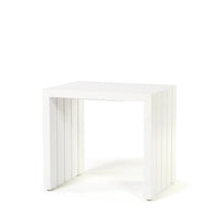 Bari Aluminum End Table Outdoor Patio Rust Proof Modern Side Table