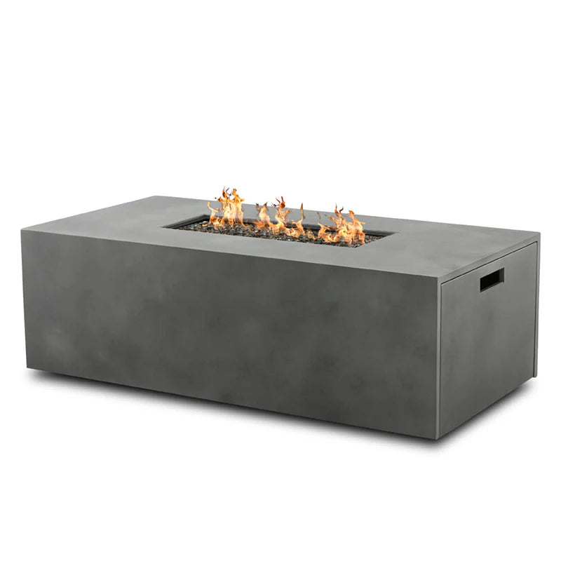 Bellino 60x30 Rectangular Fire Pit 55,000 BTU Outdoor Propane Fire Table