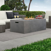 Bellino 60x30 Rectangular Fire Pit 55,000 BTU Outdoor Propane Fire Table