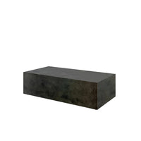 Bellino Coffee Table Outdoor Aluminum Patio Concrete Look Table