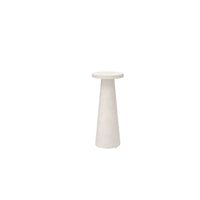 Bellino Drink Table Outdoor Aluminum Concrete Look Accent Table