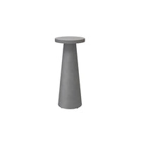 Bellino Drink Table Outdoor Aluminum Concrete Look Accent Table