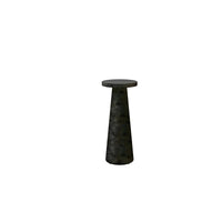 Bellino Drink Table Outdoor Aluminum Concrete Look Accent Table