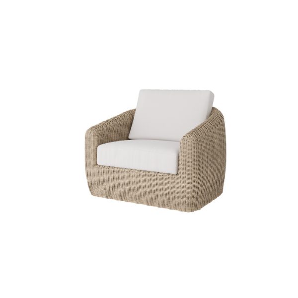 Boulevard Club Chair Outdoor Patio Aluminum Cushion Lounge Chair