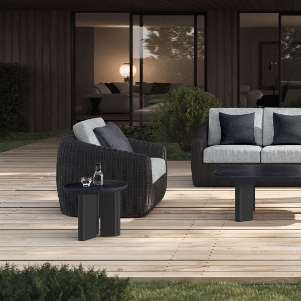 Boulevard Club Chair Outdoor Patio Aluminum Cushion Lounge Chair