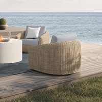 Boulevard Club Swivel Glider Outdoor Patio Aluminum Cushion Chair