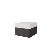 Boulevard Ottoman Outdoor Patio Aluminum Cushion Footrest Stool