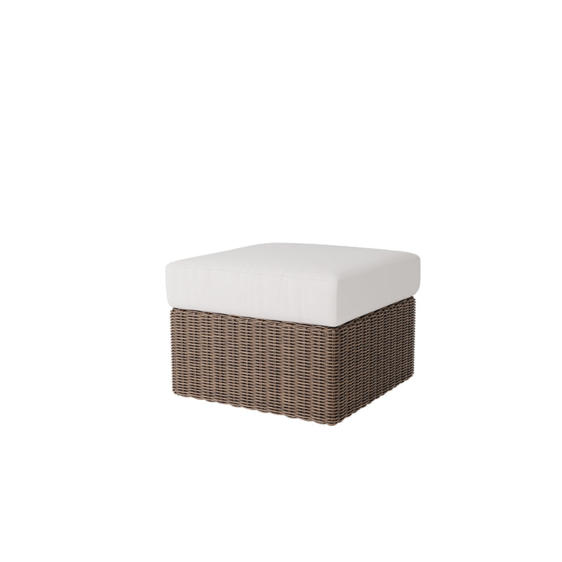 Boulevard Ottoman Outdoor Patio Aluminum Cushion Footrest Stool