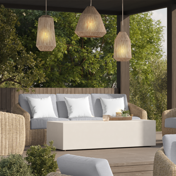 Boulevard Sofa Outdoor Patio Aluminum Cushion Lounge Couch