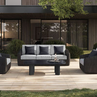 Boulevard Sofa Outdoor Patio Aluminum Cushion Lounge Couch
