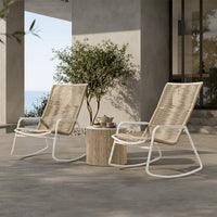 Hampton Aspen End Table Outdoor Stone Top Patio Side Table