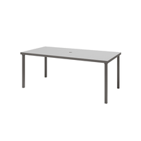 Cabana 36x72 Dining Table Outdoor Rectangular Aluminum Patio Table