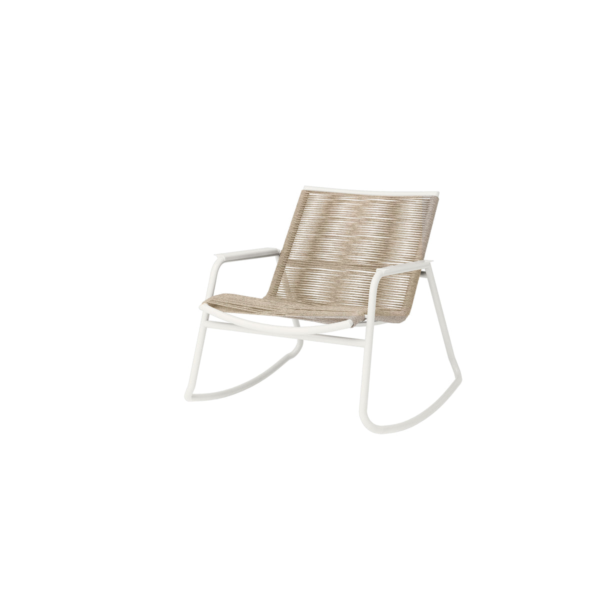 Cabana Rocker Chair Stackable Aluminum Outdoor Patio Rocking Chair