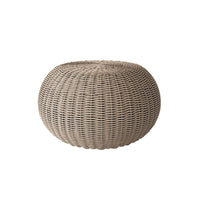 Cloud Large Pouf Outdoor Ottoman Eco Weave Patio Footrest Cushion Seat