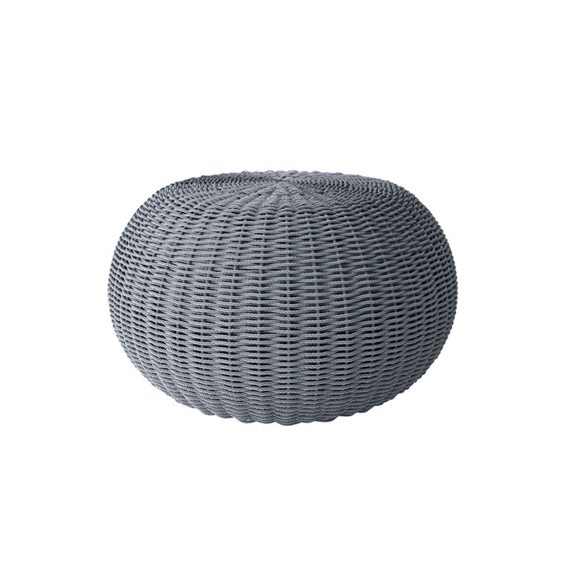 Cloud Large Pouf Outdoor Ottoman Eco Weave Patio Footrest Cushion Seat