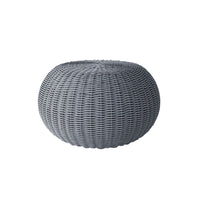 Cloud Large Pouf Outdoor Ottoman Eco Weave Patio Footrest Cushion Seat