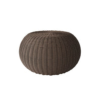 Cloud Large Pouf Outdoor Ottoman Eco Weave Patio Footrest Cushion Seat