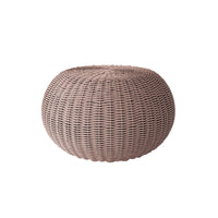 Cloud Large Pouf Outdoor Ottoman Eco Weave Patio Footrest Cushion Seat