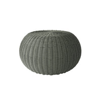 Cloud Large Pouf Outdoor Ottoman Eco Weave Patio Footrest Cushion Seat