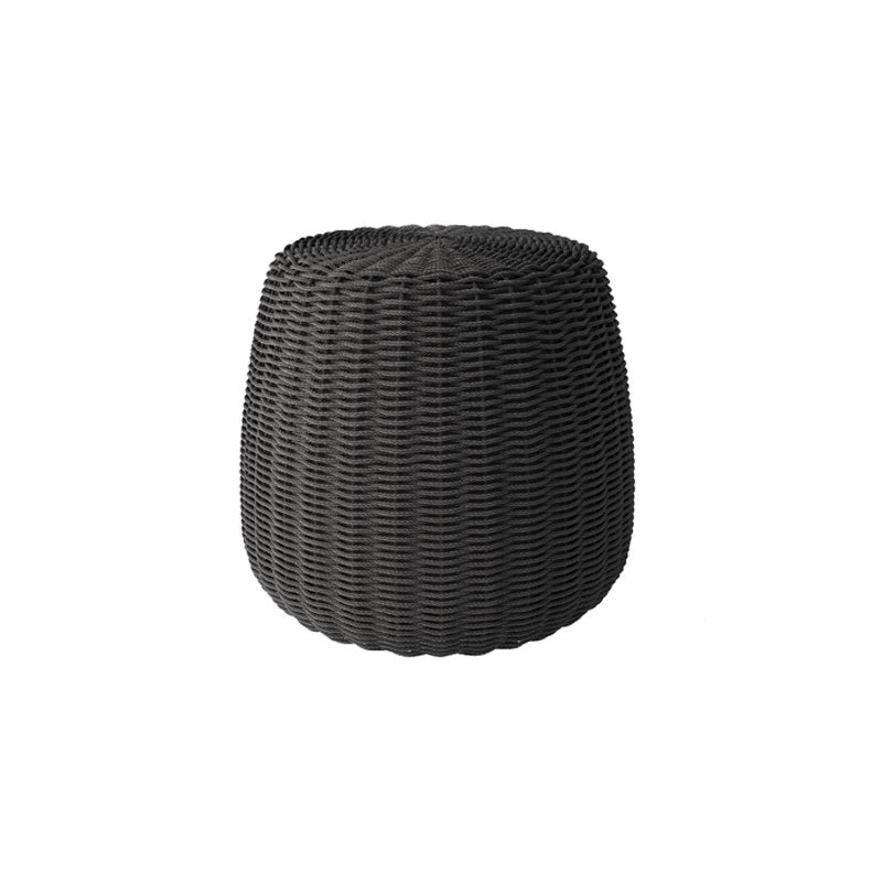 Cloud Small Pouf Outdoor Ottoman Eco Weave Patio Footrest Cushion Seat