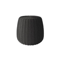 Cloud Small Pouf Outdoor Ottoman Eco Weave Patio Footrest Cushion Seat