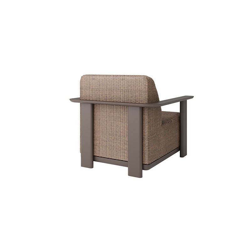 Corte Padded Club Chair Outdoor Patio Aluminum Eco Weave Cushion Seat