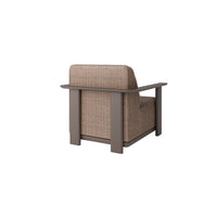 Corte Padded Club Chair Outdoor Patio Aluminum Eco Weave Cushion Seat
