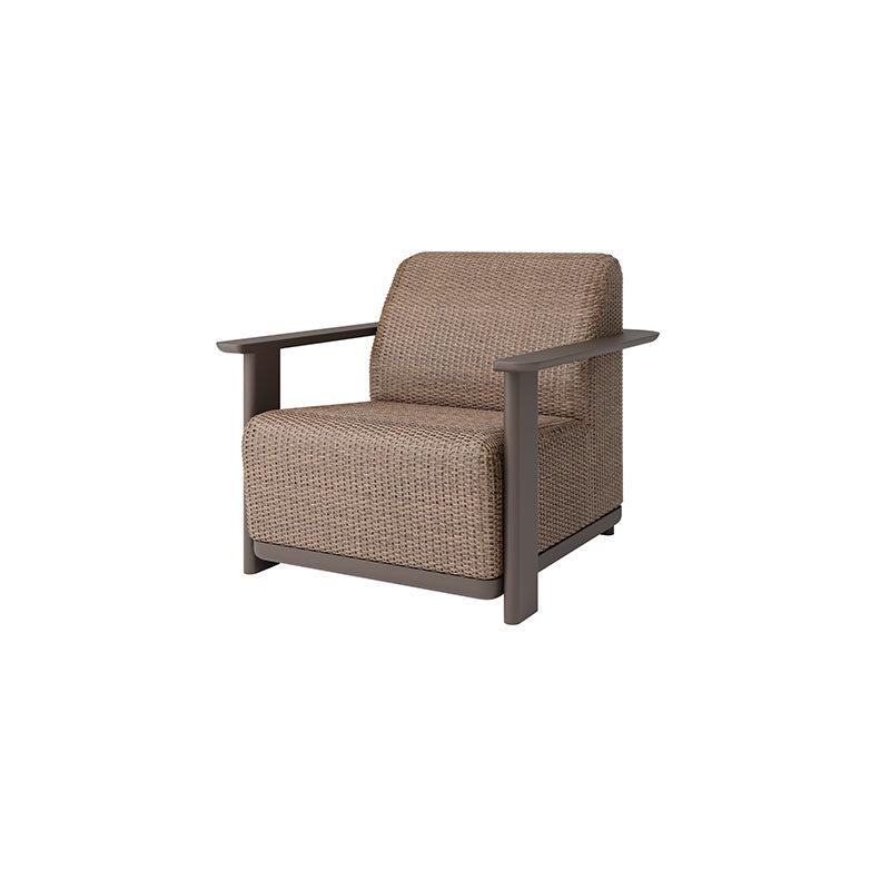 Corte Padded Club Chair Outdoor Patio Aluminum Eco Weave Cushion Seat