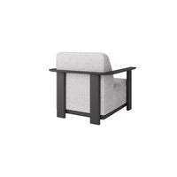 Corte Padded Club Chair Outdoor Patio Aluminum Eco Weave Cushion Seat