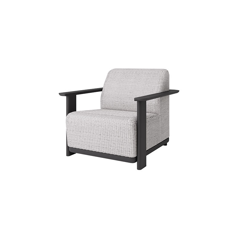 Corte Padded Club Chair Outdoor Patio Aluminum Eco Weave Cushion Seat