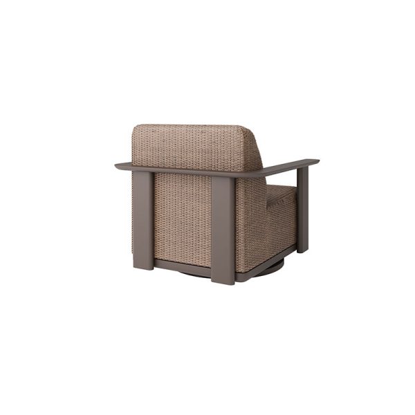 Corte Padded Swivel Glider Club Chair Outdoor Patio Eco Weave Cushion