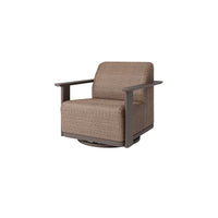 Corte Padded Swivel Glider Club Chair Outdoor Patio Eco Weave Cushion