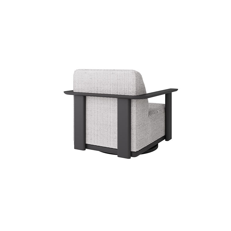 Corte Padded Swivel Glider Club Chair Outdoor Patio Eco Weave Cushion