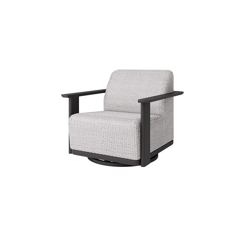 Corte Padded Swivel Glider Club Chair Outdoor Patio Eco Weave Cushion