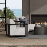Corte Padded Swivel Glider Club Chair Outdoor Patio Eco Weave Cushion