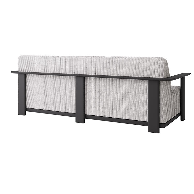 Corte Padded Sofa Outdoor Patio Aluminum Eco Weave Cushion Seating